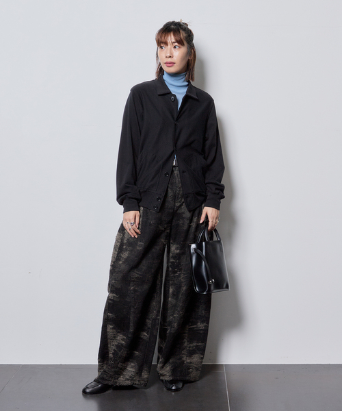 CITYSHOP（シティーショップ）の「SWEAT BLOUSON：カーディガン（カーディガン/ボレロ・レディース・ホワイト/ブラック/ライトグレー・FREE）」の4枚目の写真
