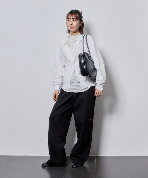 CITYSHOP（シティーショップ）の「SWEAT BLOUSON：カーディガン（カーディガン/ボレロ・レディース・ホワイト/ブラック/ライトグレー・FREE）」の8枚目の写真