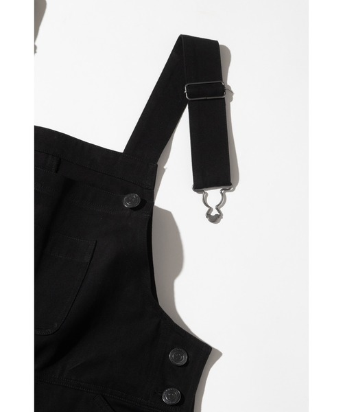 WCJ(ダブルシージェイ)の「ワイドポケットサロペット(サロペット/オーバーオール・レディース・アイボリー/ブラック・FREE)」の12枚目の写真