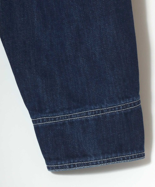 Dickies(ディッキーズ)の「Dickies/ディッキーズ Linned Denim Cover All Jacket/オーバーサイズ デニム 裏ブランケット 襟コーデュロイ カバーオールジャケット/ハンティングジャケット/ワークジャケット/ブルゾン/レディース メンズ(デニムジャケット・メンズ・インディゴブルー・L/M/XL)」の11枚目の写真