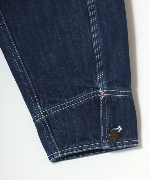 Dickies(ディッキーズ)の「Dickies/ディッキーズ Linned Denim Cover All Jacket/オーバーサイズ デニム 裏ブランケット 襟コーデュロイ カバーオールジャケット/ハンティングジャケット/ワークジャケット/ブルゾン/レディース メンズ(デニムジャケット・メンズ・インディゴブルー・L/M/XL)」の12枚目の写真