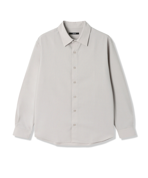 ADHOC(アドホック)の「男性ウーブンベーシック長袖シャツ (LT-BEIGE) (HB8LS30)(シャツ/ブラウス・メンズ・その他・100/110/95/105)」の1枚目の写真