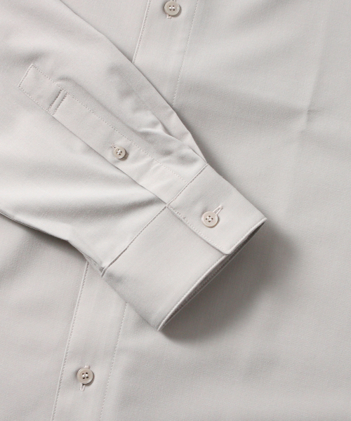ADHOC(アドホック)の「男性ウーブンベーシック長袖シャツ (LT-BEIGE) (HB8LS30)(シャツ/ブラウス・メンズ・その他・100/110/95/105)」の4枚目の写真