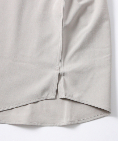 ADHOC(アドホック)の「男性ウーブンベーシック長袖シャツ (LT-BEIGE) (HB8LS30)(シャツ/ブラウス・メンズ・その他・100/110/95/105)」の5枚目の写真