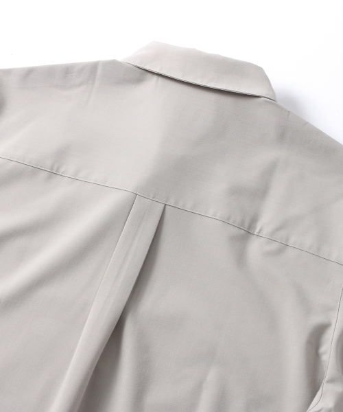 ADHOC(アドホック)の「男性ウーブンベーシック長袖シャツ (LT-BEIGE) (HB8LS30)(シャツ/ブラウス・メンズ・その他・100/110/95/105)」の6枚目の写真