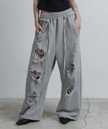 ◇ASYOUARE◇ブランド直輸入正規品/ベルト付きダメージスウェットパンツ Belted Distressed Sweatpants