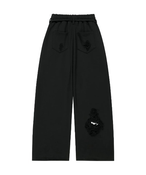 as you are（アズユーアー）の「◇ASYOUARE◇ブランド直輸入正規品/ベルト付きダメージスウェットパンツ Belted Distressed Sweatpants（スウェットパンツ・レディース・グレー/ブラック・M）」の13枚目の写真