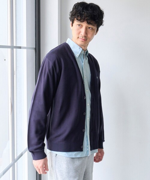 coen(コーエン)の「Penneys(ぺニーズ)別注ワンポイントVネック アクリルニットカーディガン(カーディガン/ボレロ・メンズ・ネイビー/ケリーグリーン・XL/L/M/S)」の13枚目の写真