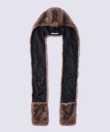 JOHN LAWRENCE SULLIVAN(�W�������[�����X�T���o��)�́yJOHN LAWRENCE SULLIVAN�zFUR HOODED SCARF(�X�g�[��/�V���[��)