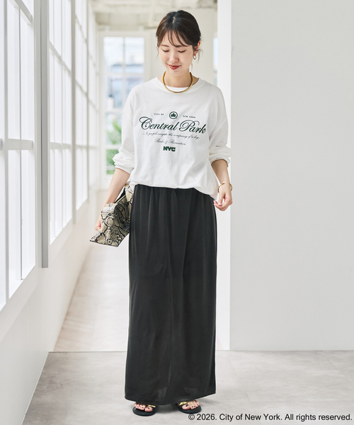 Spick & Span(スピックアンドスパン)の「《別注》GOOD ROCK SPEED NYC SHEER L/S TEE(Tシャツ/カットソー・レディース・ブラウン/ホワイト/ネイビー・FREE)」の4枚目の写真