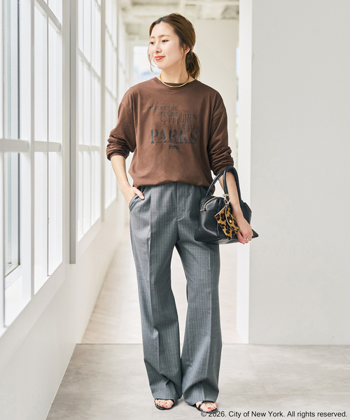 Spick & Span(スピックアンドスパン)の「《別注》GOOD ROCK SPEED NYC SHEER L/S TEE(Tシャツ/カットソー・レディース・ブラウン/ホワイト/ネイビー・FREE)」の5枚目の写真