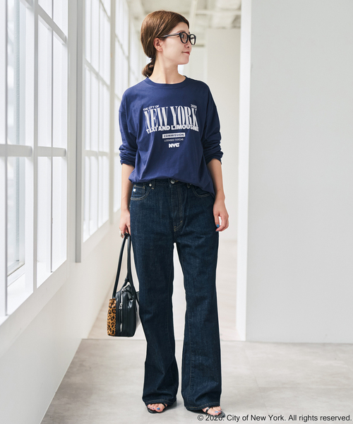 Spick & Span(スピックアンドスパン)の「《別注》GOOD ROCK SPEED NYC SHEER L/S TEE(Tシャツ/カットソー・レディース・ブラウン/ホワイト/ネイビー・FREE)」の6枚目の写真