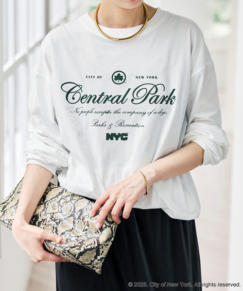 Spick & Span(スピックアンドスパン)の「《別注》GOOD ROCK SPEED NYC SHEER L/S TEE(Tシャツ/カットソー・レディース・ブラウン/ホワイト/ネイビー・FREE)」の7枚目の写真