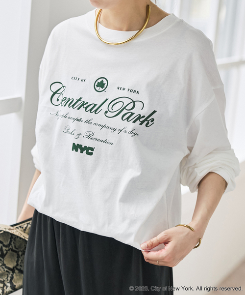 Spick & Span(スピックアンドスパン)の「《別注》GOOD ROCK SPEED NYC SHEER L/S TEE(Tシャツ/カットソー・レディース・ブラウン/ホワイト/ネイビー・FREE)」の8枚目の写真