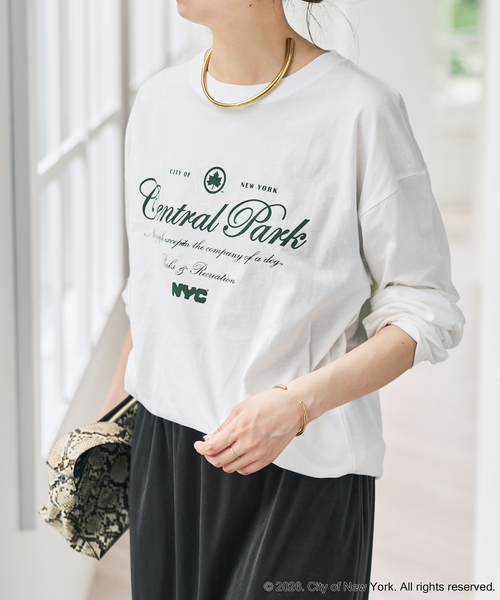 Spick & Span(スピックアンドスパン)の「《別注》GOOD ROCK SPEED NYC SHEER L/S TEE(Tシャツ/カットソー・レディース・ブラウン/ホワイト/ネイビー・FREE)」の9枚目の写真