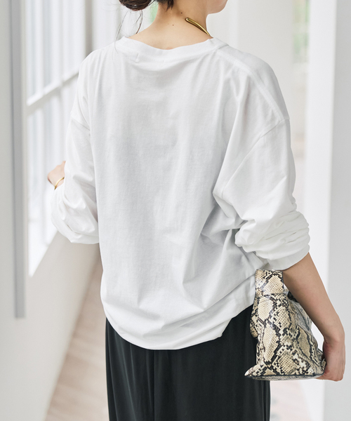 Spick & Span(スピックアンドスパン)の「《別注》GOOD ROCK SPEED NYC SHEER L/S TEE(Tシャツ/カットソー・レディース・ブラウン/ホワイト/ネイビー・FREE)」の11枚目の写真