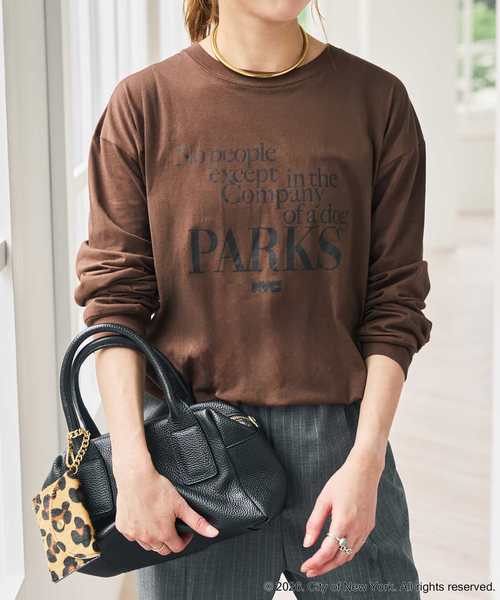 Spick & Span(スピックアンドスパン)の「《別注》GOOD ROCK SPEED NYC SHEER L/S TEE(Tシャツ/カットソー・レディース・ブラウン/ホワイト/ネイビー・FREE)」の14枚目の写真