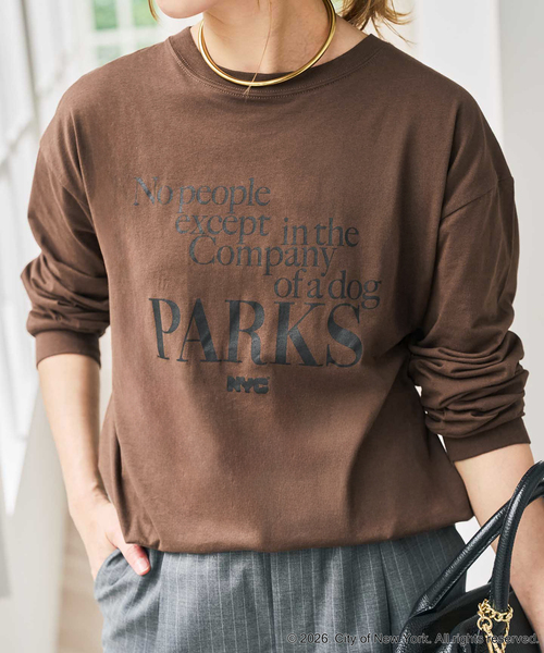 Spick & Span(スピックアンドスパン)の「《別注》GOOD ROCK SPEED NYC SHEER L/S TEE(Tシャツ/カットソー・レディース・ブラウン/ホワイト/ネイビー・FREE)」の18枚目の写真