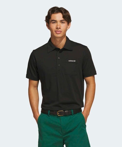 adidas(アディダス)の「チェストポケット 半袖シャツ【adidas Golf/アディダスゴルフ】(ポロシャツ・メンズ・ブラック・X-LARGE/SMALL/MEDIUM/LARGE/3XL/XX-LARGE)」の1枚目の写真