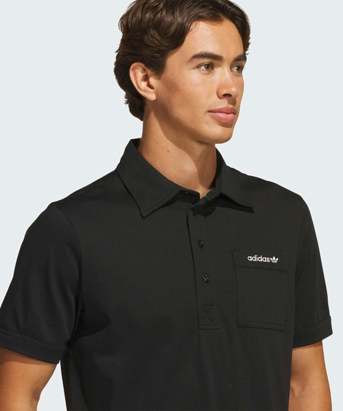 adidas(アディダス)の「チェストポケット 半袖シャツ【adidas Golf/アディダスゴルフ】(ポロシャツ・メンズ・ブラック・X-LARGE/SMALL/MEDIUM/LARGE/3XL/XX-LARGE)」の3枚目の写真