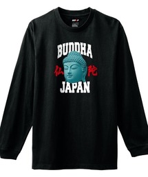 NIPOP（ニポップ） 長袖Tシャツ 仏陀 イラスト 和 プリント インバウンド お土産 ロンT トップス メンズ ユニセックス