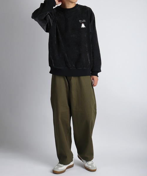 WESTSEA(ウエストシー)の「Hanes / ヘインズ ワイドフィット コットンツイル チノパンツ ワイドパンツ(チノパンツ・メンズ・カーキ/ベージュ/ブラック・LL/L/M)」の12枚目の写真