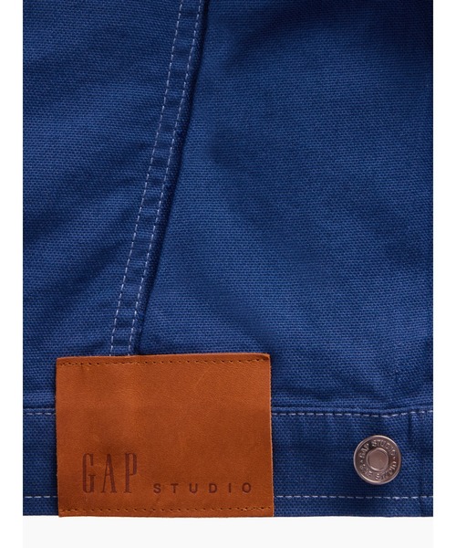 GAP(ギャップ)の「GapStudio クロップド キャンバスジャケット(デニムジャケット・レディース・ブルー・L/S/XS/M/XXS)」の6枚目の写真