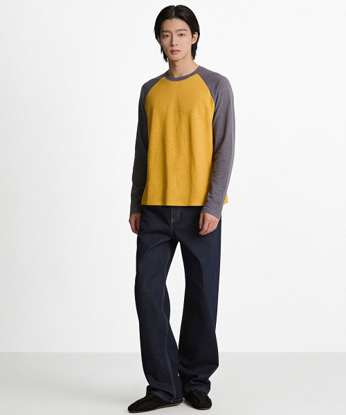 THESTORI(ザ・ストリ)の「ポエット ラグランTシャツ(マスタード)(Tシャツ/カットソー・メンズ・その他・1(M)/2(L))」の2枚目の写真