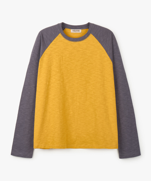 THESTORI(ザ・ストリ)の「ポエット ラグランTシャツ(マスタード)(Tシャツ/カットソー・メンズ・その他・1(M)/2(L))」の3枚目の写真
