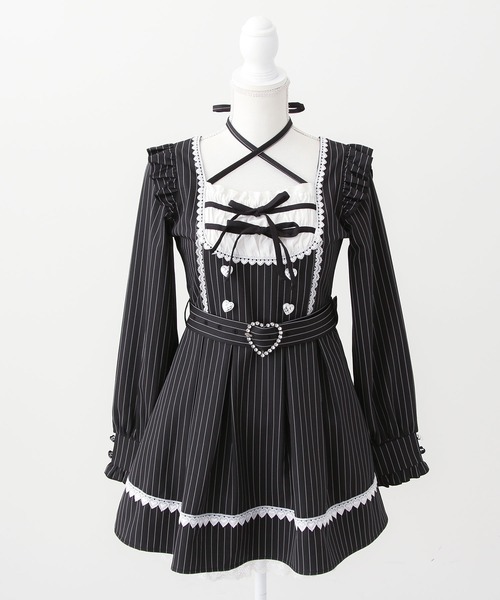 DearMyLoveWhip(ディアマイラブホイップ)の「ヨークリボンハートレースワンピース(ワンピース・レディース・ベビーピンク/グレー・4L)」の11枚目の写真