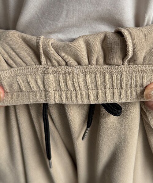 DouDou(ドゥドゥ)の「【WEB限定】フリースパンツ(その他パンツ・レディース・ホワイト系その他/グレイッシュベージュ・FREE)」の22枚目の写真
