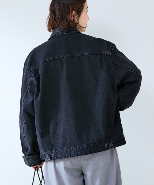 B.C STOCK(ベーセーストック)の「DENIM TRUCKER JKT(デニムジャケット・メンズ・ブラック/ブルー系その他・LARGE/MEDIUM)」の8枚目の写真