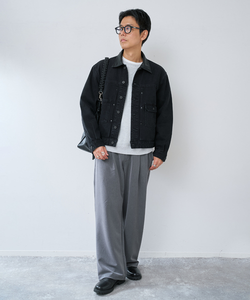 B.C STOCK(ベーセーストック)の「DENIM TRUCKER JKT(デニムジャケット・メンズ・ブラック/ブルー系その他・LARGE/MEDIUM)」の10枚目の写真