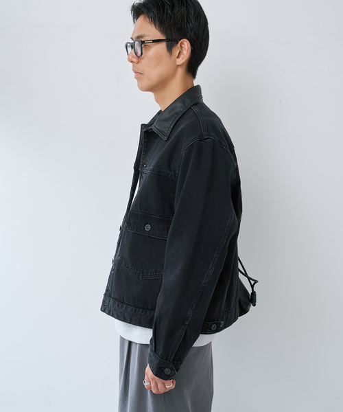 B.C STOCK(ベーセーストック)の「DENIM TRUCKER JKT(デニムジャケット・メンズ・ブラック/ブルー系その他・LARGE/MEDIUM)」の15枚目の写真