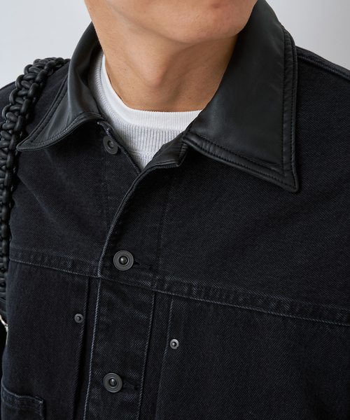 B.C STOCK(ベーセーストック)の「DENIM TRUCKER JKT(デニムジャケット・メンズ・ブラック/ブルー系その他・LARGE/MEDIUM)」の20枚目の写真