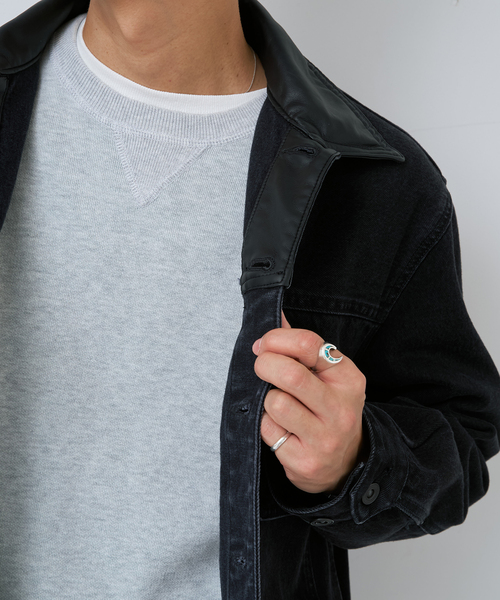 B.C STOCK(ベーセーストック)の「DENIM TRUCKER JKT(デニムジャケット・メンズ・ブラック/ブルー系その他・LARGE/MEDIUM)」の22枚目の写真