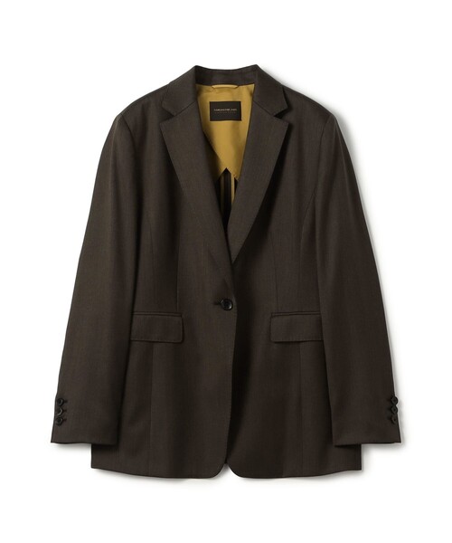 TOMORROWLAND collection(トゥモローランドコレクション)の「365 TWILL 1Bテーラードジャケット(テーラードジャケット・レディース・ブラウン・38/36)」の1枚目の写真