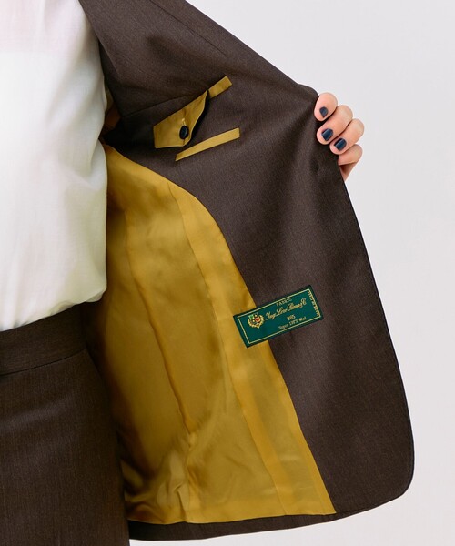 TOMORROWLAND collection(トゥモローランドコレクション)の「365 TWILL 1Bテーラードジャケット(テーラードジャケット・レディース・ブラウン・38/36)」の7枚目の写真