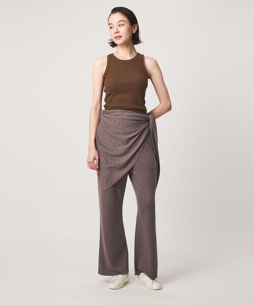 john masters UNITED ARROWS（ジョンマスターユナイテッドアローズ）の「＜john masters UNITED ARROWS＞ファブリックコスメ モイスチャーリブタンクトップ（タンクトップ・レディース・ブラウン/ホワイト/ブラック・FREE）」の7枚目の写真