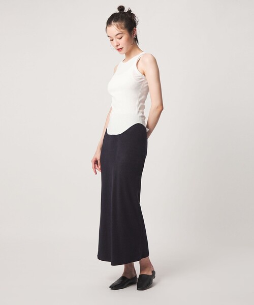 john masters UNITED ARROWS（ジョンマスターユナイテッドアローズ）の「＜john masters UNITED ARROWS＞ファブリックコスメ モイスチャーリブタンクトップ（タンクトップ・レディース・ブラウン/ホワイト/ブラック・FREE）」の12枚目の写真