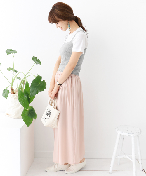 URBAN RESEARCH DOORS（アーバンリサーチドアーズ）の「ハイツイストコットンニットキャミソール∴（ニット/セーター・レディース・オフホワイト/グレー/ネイビー・ONE SIZE）」の9枚目の写真