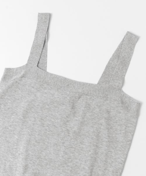 URBAN RESEARCH DOORS（アーバンリサーチドアーズ）の「ハイツイストコットンニットキャミソール∴（ニット/セーター・レディース・オフホワイト/グレー/ネイビー・ONE SIZE）」の13枚目の写真
