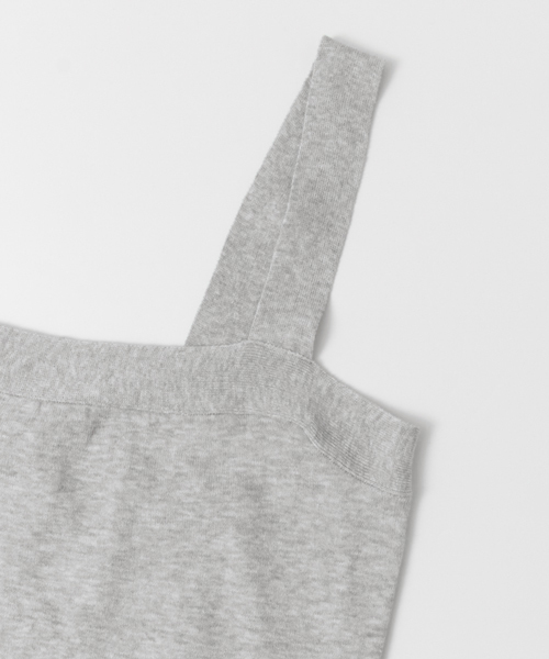 URBAN RESEARCH DOORS（アーバンリサーチドアーズ）の「ハイツイストコットンニットキャミソール∴（ニット/セーター・レディース・オフホワイト/グレー/ネイビー・ONE SIZE）」の4枚目の写真