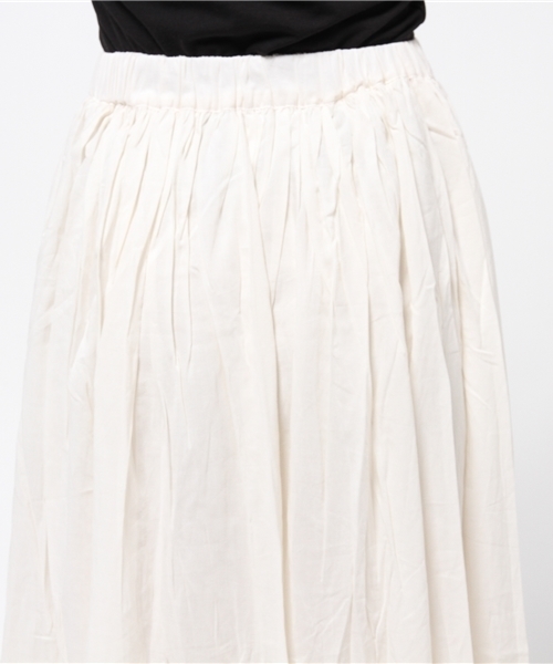 RAY CASSIN（レイカズン）の「綿レーヨンマキシスカート（スカート・レディース・カーキ/ネイビー/キナリ・FREE）」の8枚目の写真