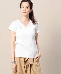 BEAUTY&YOUTH UNITED ARROWS | BY トタンテレコ Vネックフレンチスリーブ(Tシャツ/カットソー)