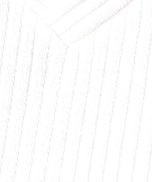 BEAUTY&YOUTH UNITED ARROWS（ビューティーアンドユースユナイテッドアローズ）の「BY トタンテレコ Vネックフレンチスリーブ◆（Tシャツ/カットソー・レディース・ホワイト/ベージュ/ネイビー・FREE）」の14枚目の写真