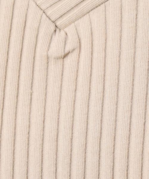 BEAUTY&YOUTH UNITED ARROWS（ビューティーアンドユースユナイテッドアローズ）の「BY トタンテレコ Vネックフレンチスリーブ◆（Tシャツ/カットソー・レディース・ホワイト/ベージュ/ネイビー・FREE）」の9枚目の写真