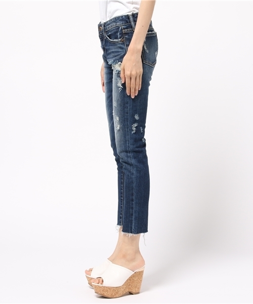 MOUSSY（マウジー）の「damage cropped Skinny（デニムパンツ・レディース・ブルー/ライトブルー・27inch/26inch/23inch/24inch/25inch）」の11枚目の写真