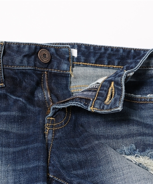 MOUSSY（マウジー）の「damage cropped Skinny（デニムパンツ・レディース・ブルー/ライトブルー・27inch/26inch/23inch/24inch/25inch）」の7枚目の写真