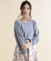 amelier MAJESTIC LEGON | 【雑誌掲載】袖ボリュームプルオーバー(ニット/セーター)